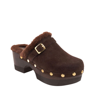 Andre Assous Orla Women’s Shoes Suede Leather Slip-On Clog (AA1008)