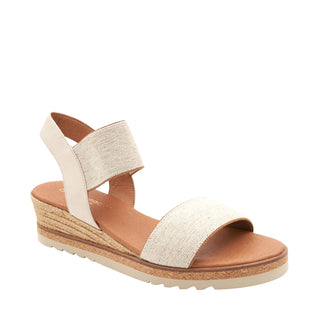 Neveah Women’s Shoes Linen Wedge (AA1011)
