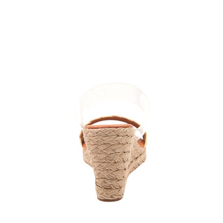 Anfisa Women’s Shoes Raffia Leather & Vinyl Wedge (AA1014)