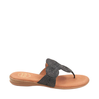 Nikky Women’s Shoes Raffia Leather Slip-On Sandal (AA1016)