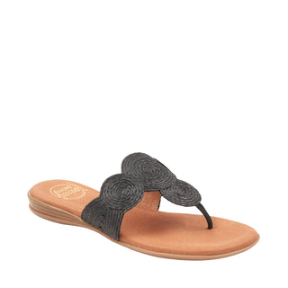 Nikky Women’s Shoes Raffia Leather Slip-On Sandal (AA1016)