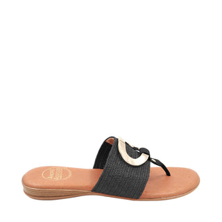 Nixi Women’s Shoes Raffia Leather Slip-On Sandal (AA1018)