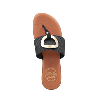 Nixi Women’s Shoes Raffia Leather Slip-On Sandal (AA1018)