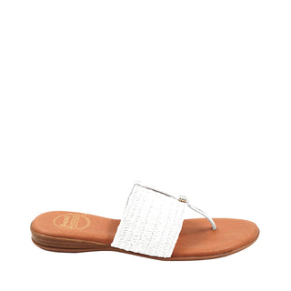 Nice Women’s Shoes Raffia Leather Slip-On Sandal (AA1020)