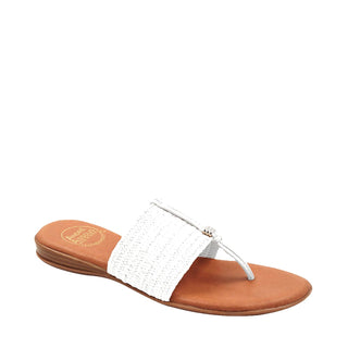 Nice Women’s Shoes Raffia Leather Slip-On Sandal (AA1020)