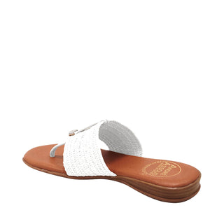 Nice Women’s Shoes Raffia Leather Slip-On Sandal (AA1020)