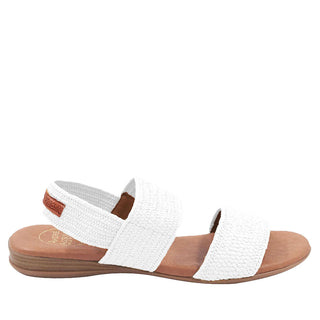 Andre Assous Nigella Raffia Leather Slip-On Sandal