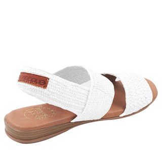Andre Assous Nigella Raffia Leather Slip-On Sandal