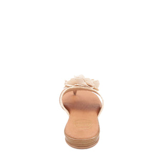 Andre Assous Nara Raffia Leather Slip-On Sandal