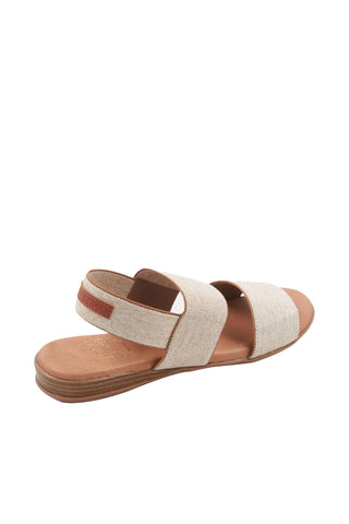 Andre Assous Nigella Linen Fabric Slip-On Sandal