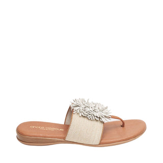 Andre Assous Novalee Linen Fabric Slip-On Sandal