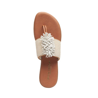 Andre Assous Novalee Linen Fabric Slip-On Sandal