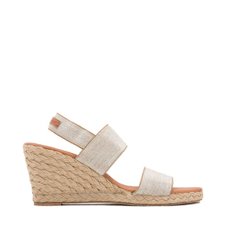 Andre Assous Allison Linen Fabric Slip-On Wedge