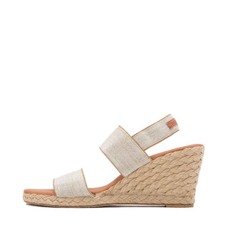 Andre Assous Allison Linen Fabric Slip-On Wedge