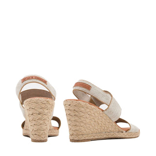 Andre Assous Allison Linen Fabric Slip-On Wedge