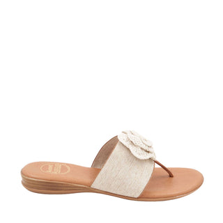 Andre Assous Nara Women’s Shoes Linen Fabric Slip-On Sandal