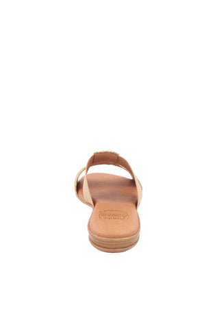 Andre Assous Noor Elastic Fabric & Raffia Slip-On Sandal