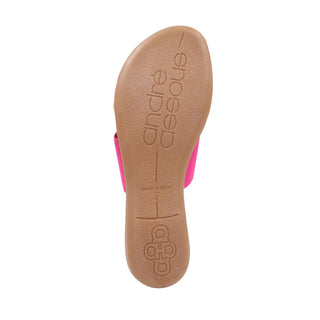 Andre Assous Noor Elastic Fabric & Raffia Leather Slip-On Sandal