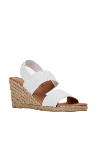 Andre Assous Allison Raffia Slip-On Wedge