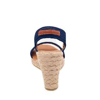 Andre Assous Allison Raffia Leather Slip-On Wedge