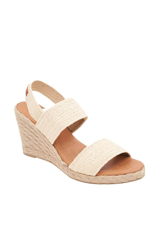 Andre Assous Allison Raffia Slip-On Wedge