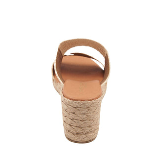 Andre Assous Nori Raffia Leather Slip-On Sandal
