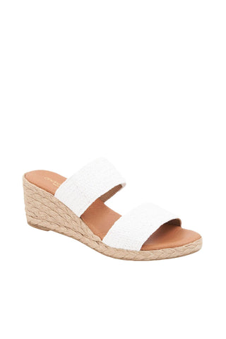 Andre Assous Nori Raffia Slip-On Sandal