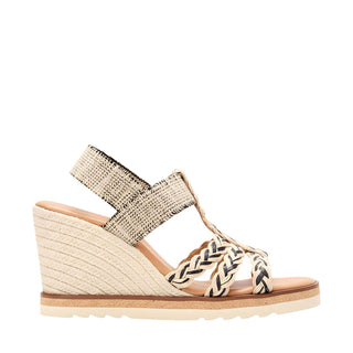 Andre Assous Maria Linen & Raffia Wedge