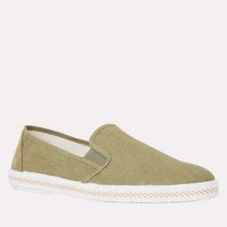 Andre Assous Altea Linen Slip-On Khaki Linen view 2