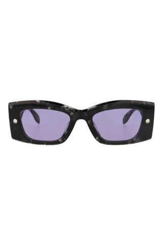 Alexander McQueen  Grey Havana w/Silver Studs Sunglasses
