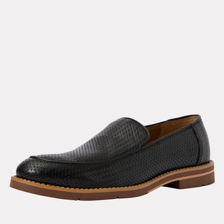 Andre Assous Kenny Loafer Black Woven side view