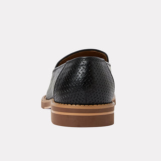 Andre Assous Kenny Loafer Black Woven sole view