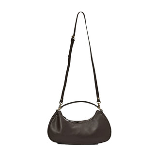 Aquatalia Luna Leather Crescent Bag