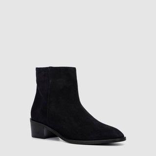 Aquatalia Reeta Women’s Shoes Suede Leather Zip-Up Ankle Boot (AQW1017)