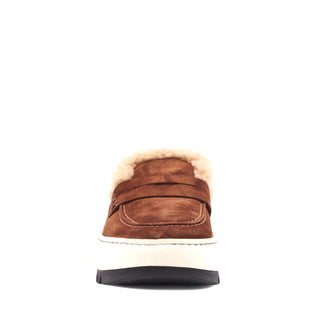 Aquatalia Amelia Women’s Shoes Suede Leather Slip-On Loafer (AQW1049)