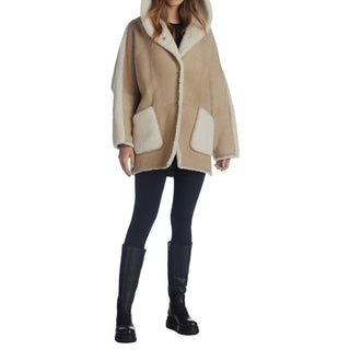 Aquatalia Gianna Lamb Skin & Shearling Jacket