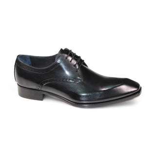 Duca Arpino Men's Shoes Black Calf-Skin Leather Oxfords (D1130)