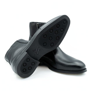 Artioli Albano Men's Luxury Italian Shoes Buffalo / Calf-Skin Leather Zipper Boot (ART1113)