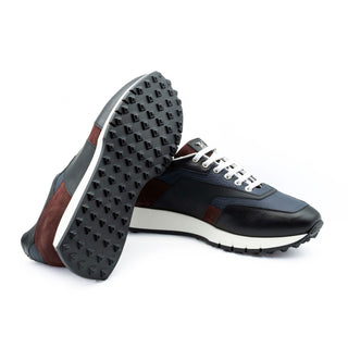 Artioli Stephen Men's Luxury Italian Shoes Deer-Skin / Calf-Skin Leather Casual Sneaker (ART1114)