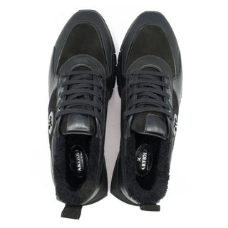 Artioli Ruud Men's Luxury Italian Shoes Deer / Suede Leather Casual Sneaker (ART1115)