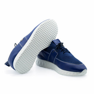 Artioli Shaquille Men's Luxury Italian Shoes Fabric / Calf-Skin Leather Sneaker (ART1127)