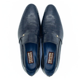 Artioli Iacopo Men's Luxury Italian Shoes Exotic Alligator Slip-On Loafer (ART1133)