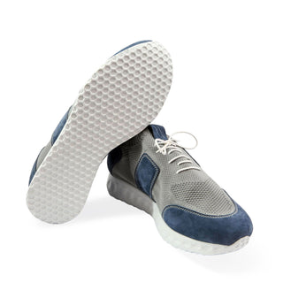 Artioli Fernando Men's Luxury Italian Shoes Fabric / Suede Leather Sneaker (ART1137)