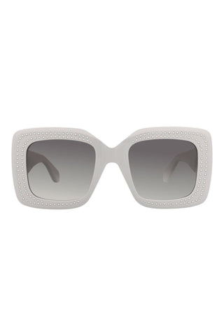Alaia AA0065S LIGHT GREY/ SILVER STUDS Sunglasses