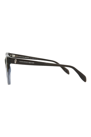 Alexander McQueen AM0159S Grey Gradient Light Blue Sunglasses