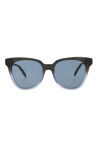 Alexander McQueen AM0159S Grey Gradient Light Blue Sunglasses