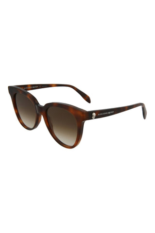 Alexander McQueen AM0159S Medium Havana Sunglasses