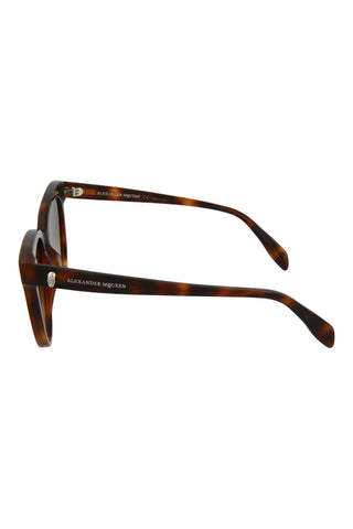 Alexander McQueen AM0159S Medium Havana Sunglasses