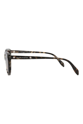 Alexander McQueen AM0189S Gradient Dark Havana/Spotted Dark Grey Havana Sunglasses