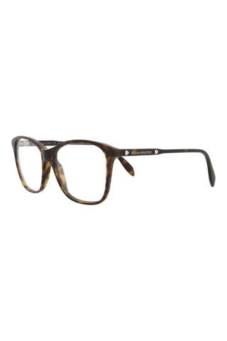 Alexander McQueen AM0191O Dark Havana Eyeglasses